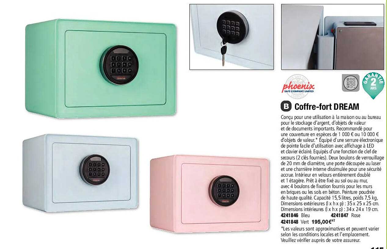 Coffre-fort Dream Phoenix