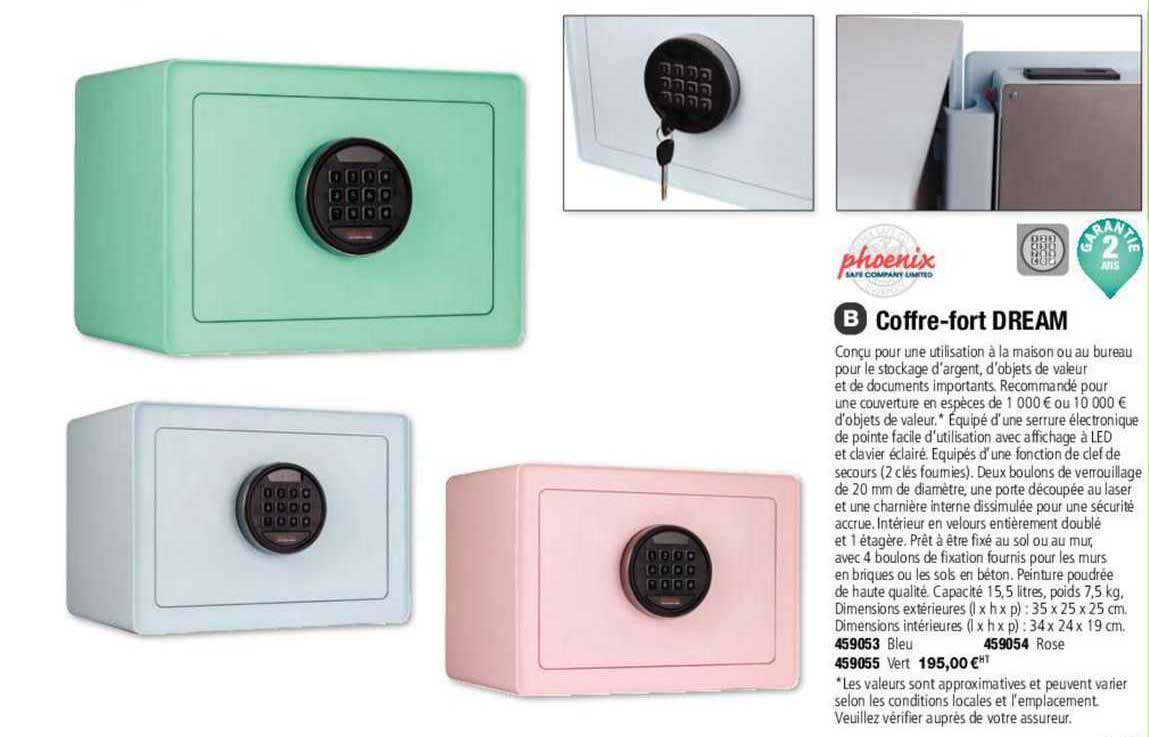coffre-fort dream phoenix