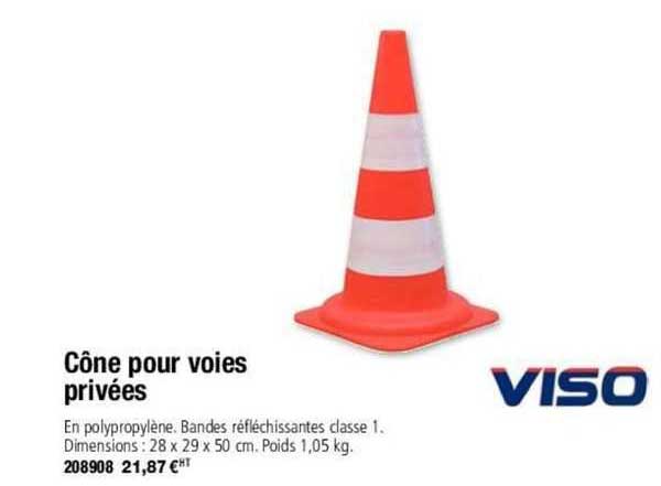 cône pour voies privées viso