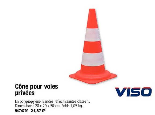 cône pour voies privées viso