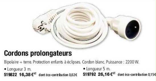 cordons prolongateurs