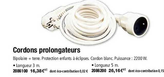 cordons prolongateurs
