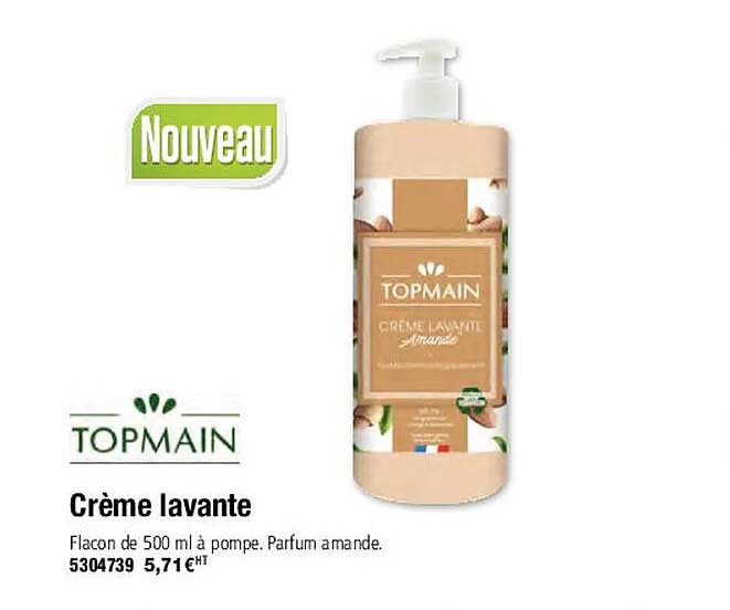 crème lavante topmain