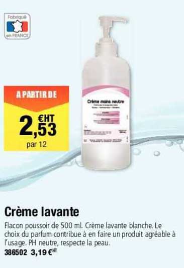 crème lavante