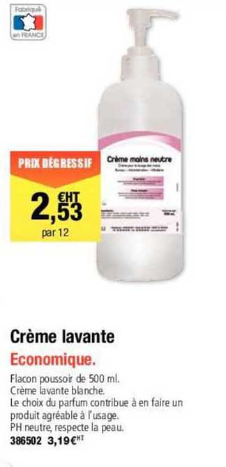 crème lavante
