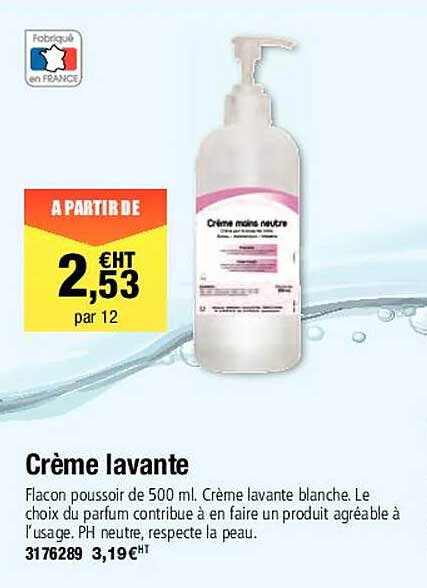 crème lavante