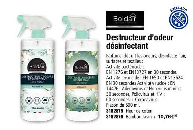 Destructeur D'odeur Désinfectant Boldair