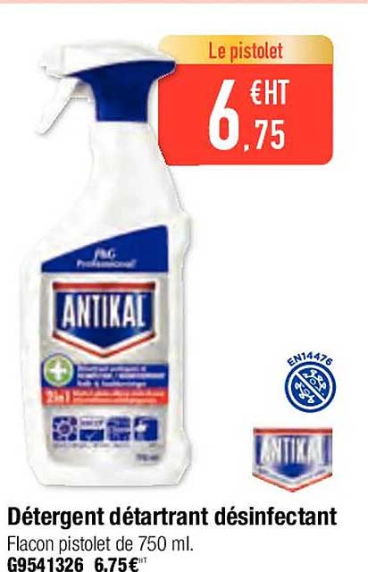 Détergent Détartrant Désinfectant