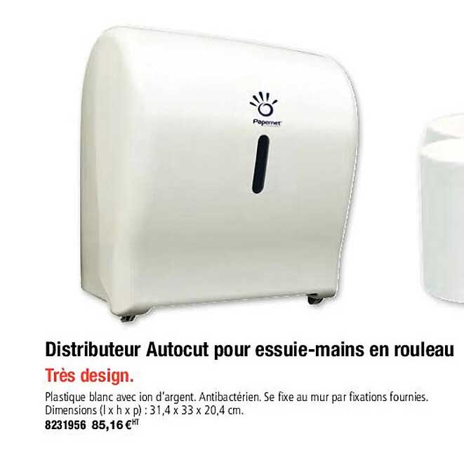 distributeur autocut pour essuie-mains en rouleau