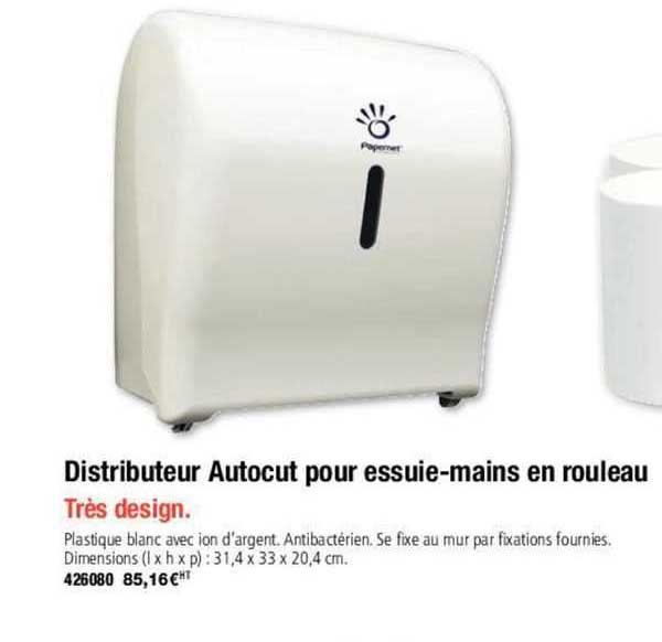 distributeur autocut pour essuie-mains en rouleau