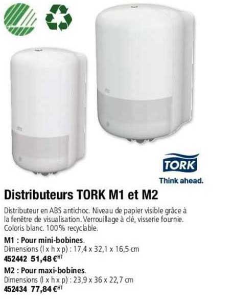 distributeurs tork m1 et m2