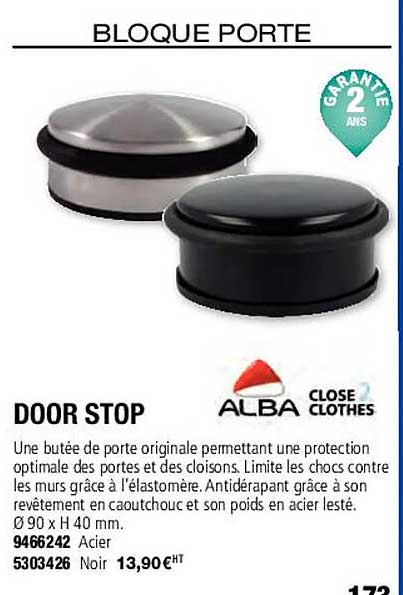 door stop alba close clothes