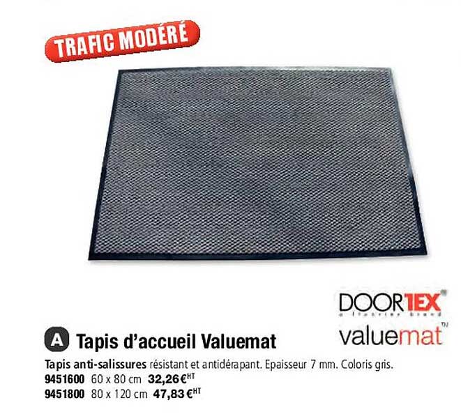 doort1ex tapis d'accueil valuemat