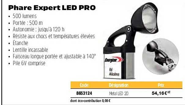 energizer phare expert led pro