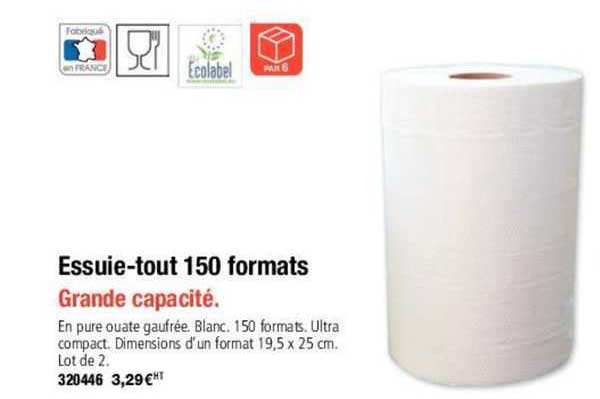 essuie-tout 150 formants
