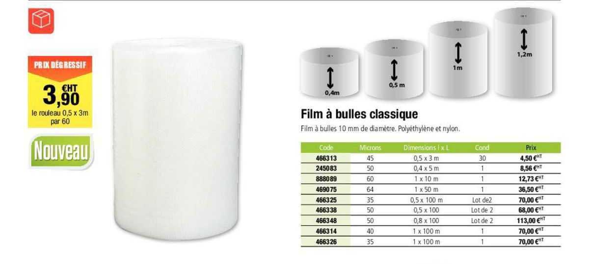 Film à Bulles Classique