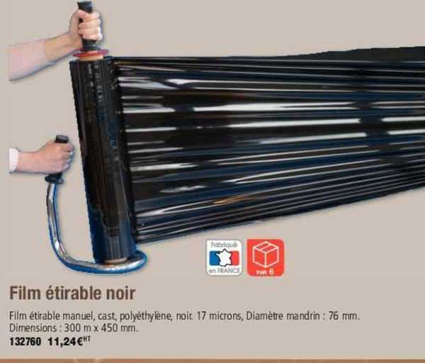 Film étirable Noir