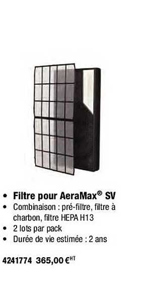 filtre pour aeramax sv