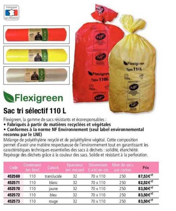 flexigreen sac tri sélectif
