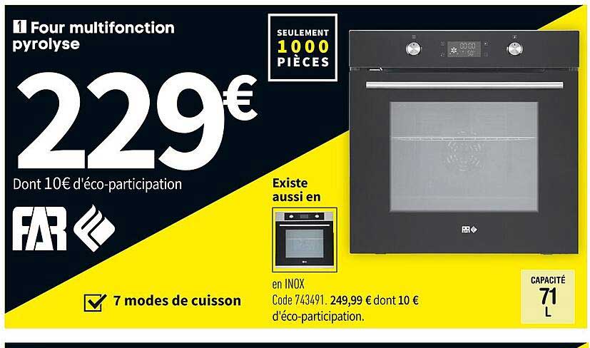 Four Multifonction Pyrolyse