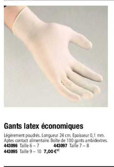 gants latex économiques