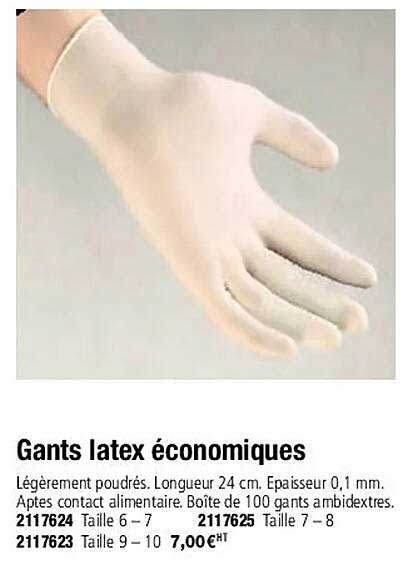 Gants Latex économiques