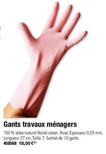 gants travaux ménagers