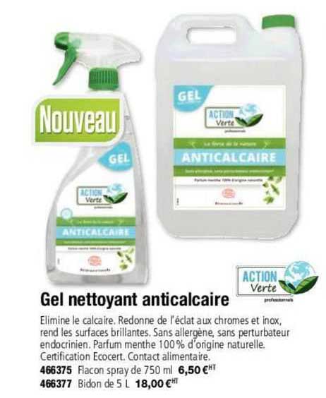Gel Nettoyant Anticalcaire