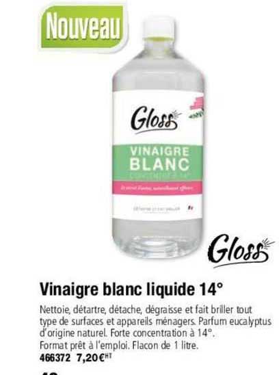 Gloss Vinaigre Blanc Liquide 14°