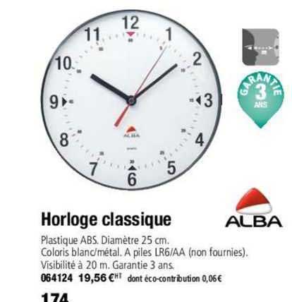 Horloge Classique Alba