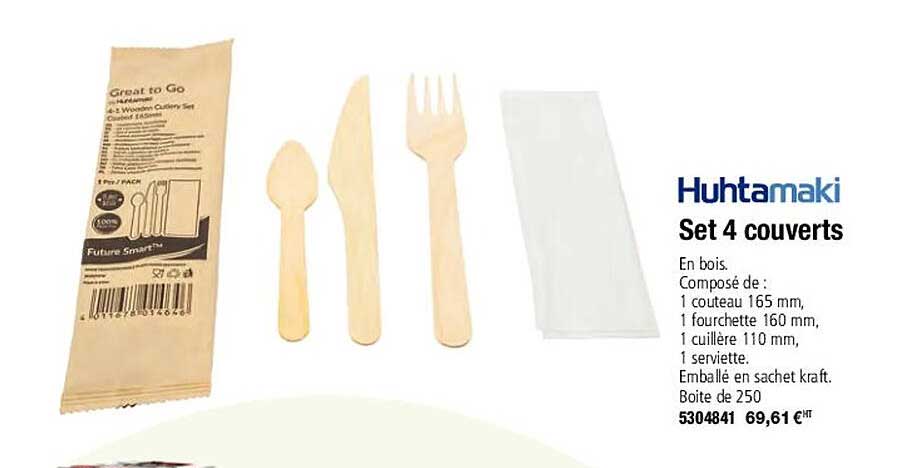 Huhtamaki Set 4 Couverts