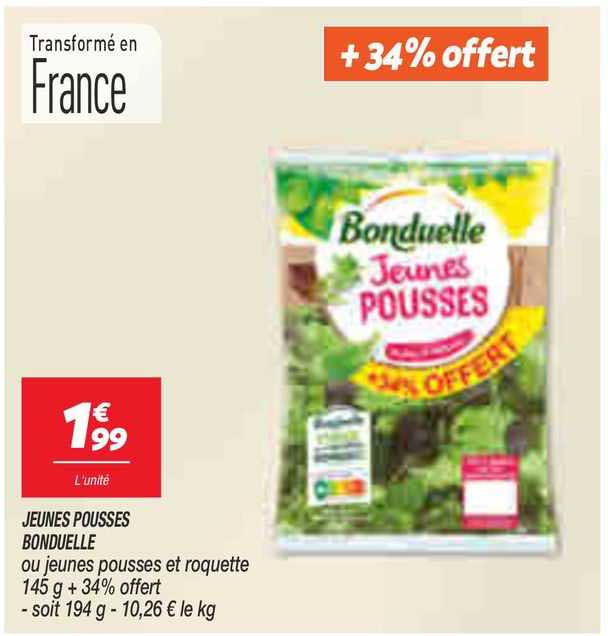 jeunes pousses bonduelle