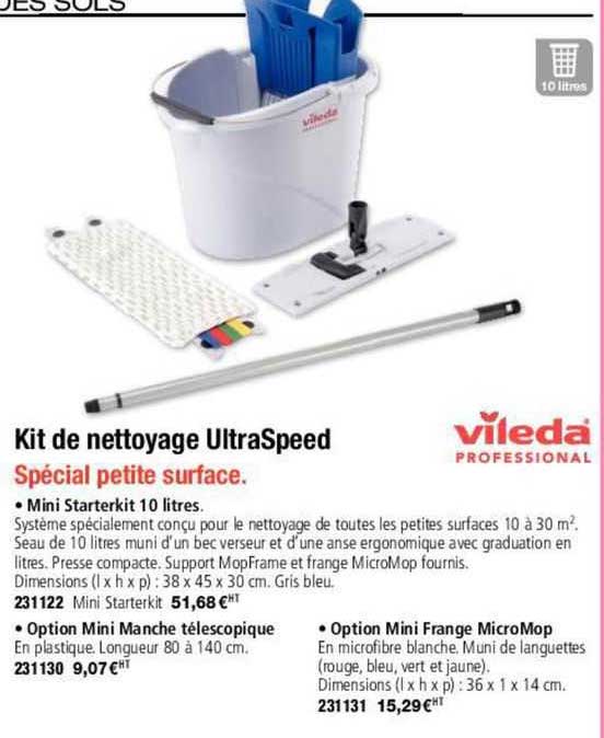 kit de nettoyage ultraspeed vileda