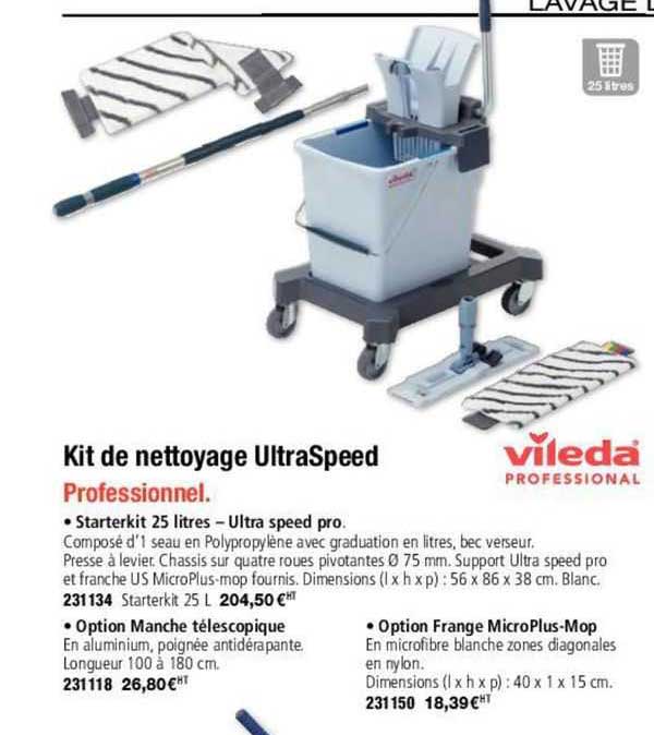 kit de nettoyant ultraspeed vileda