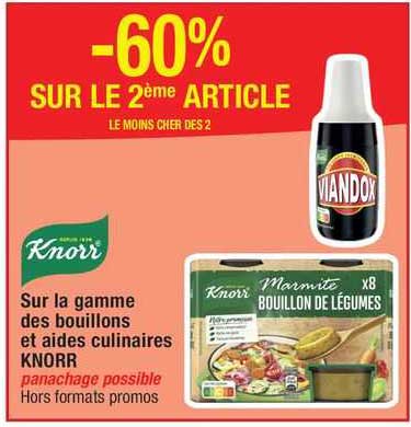 la gamme des bouillons et aides culinaires knorr