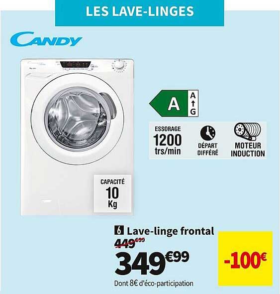 lave-linge frontal candy