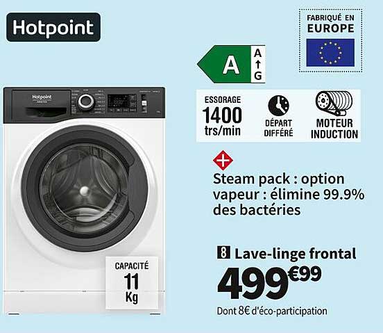 lave-linge frontal hotpoint