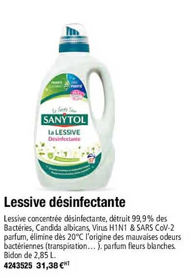 Lessive Désinfectante Sanytol