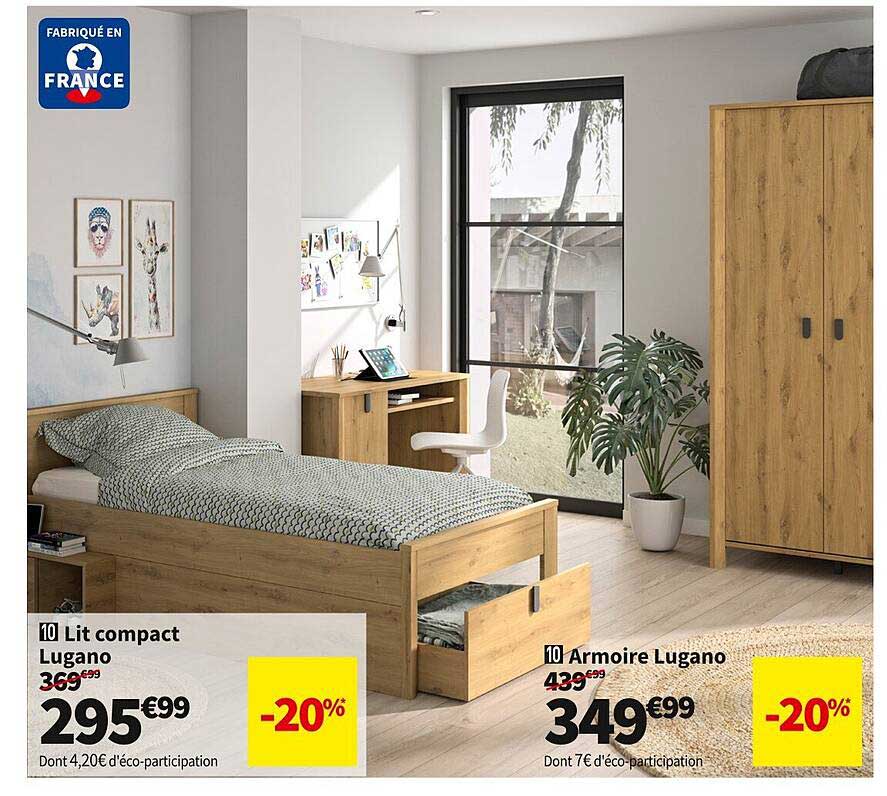 Lit Compact Lugano, Armoire Lugano