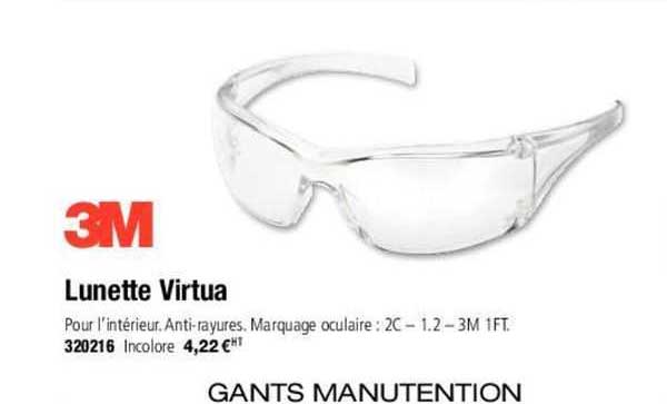 lunette virtua 3m