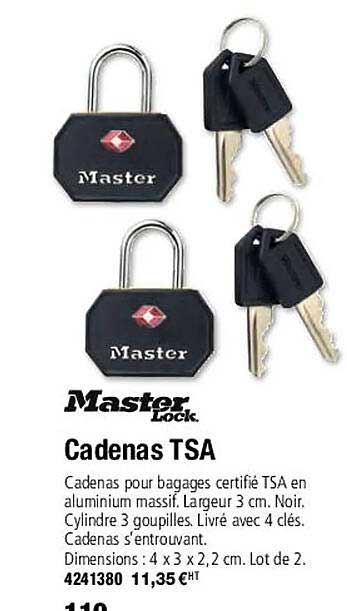 master lock. cadenas tsa