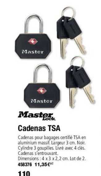 master look cadenas tsa
