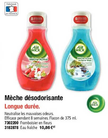 mèche désodorisante air wick