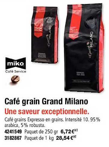 miko café grain grand milano une saveur exceptionelle