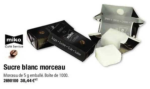 miko sucre blanc morceau