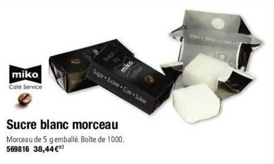 miko sucre blanc morceau