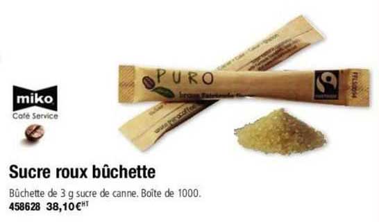 miko sucre roux bûchette