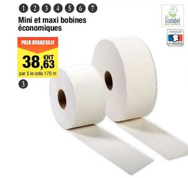 mini et maxi bobines économiques