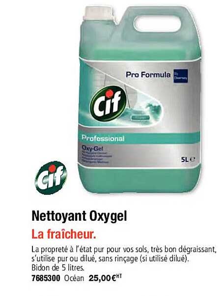 nettoyant oxy gel cif