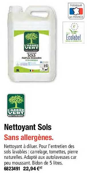 nettoyant sols l'arbre vert